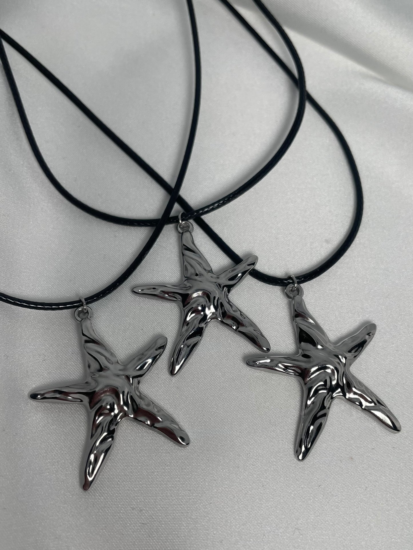 "starfish" necklace silver