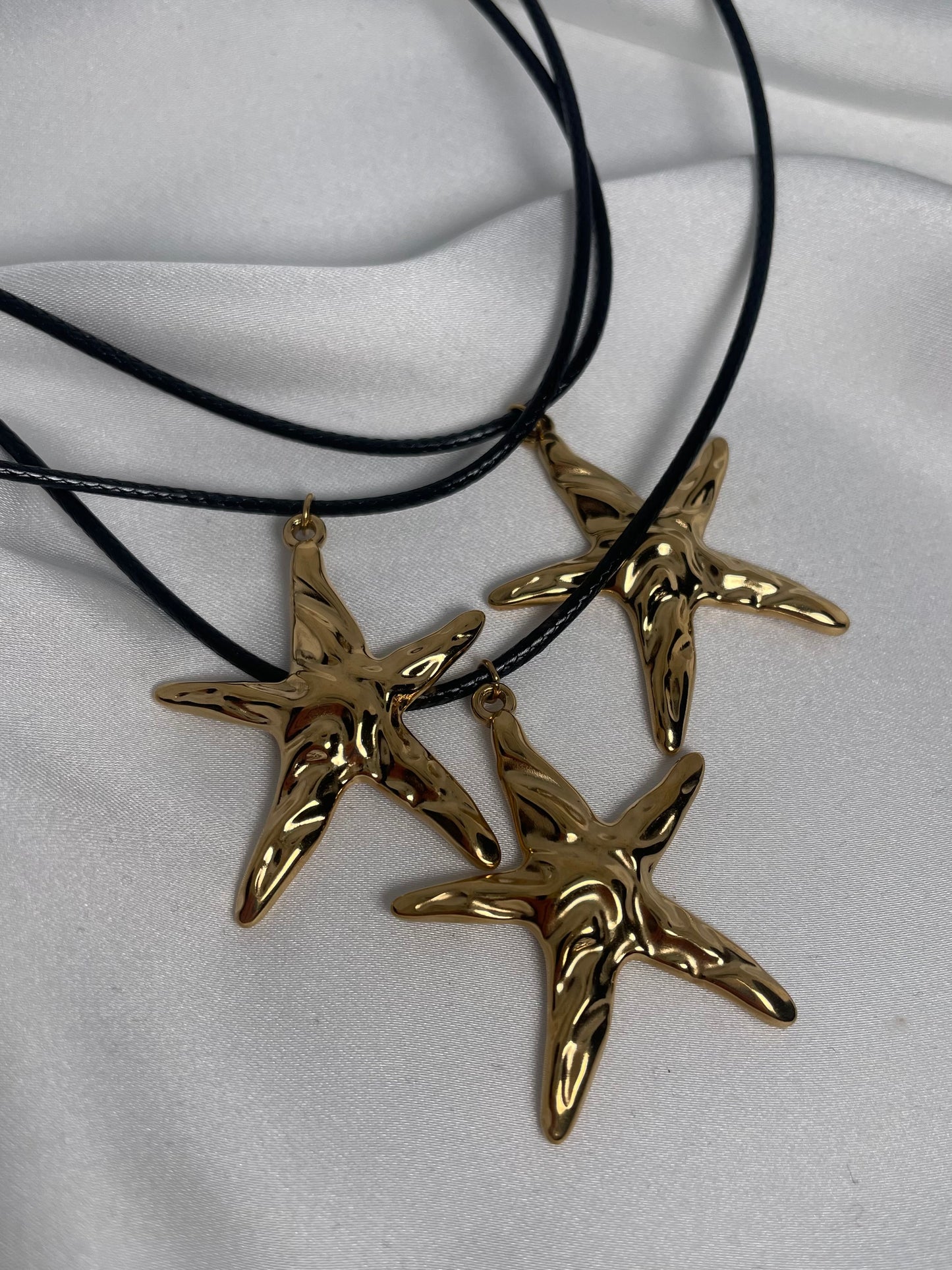 "starfish" necklace gold