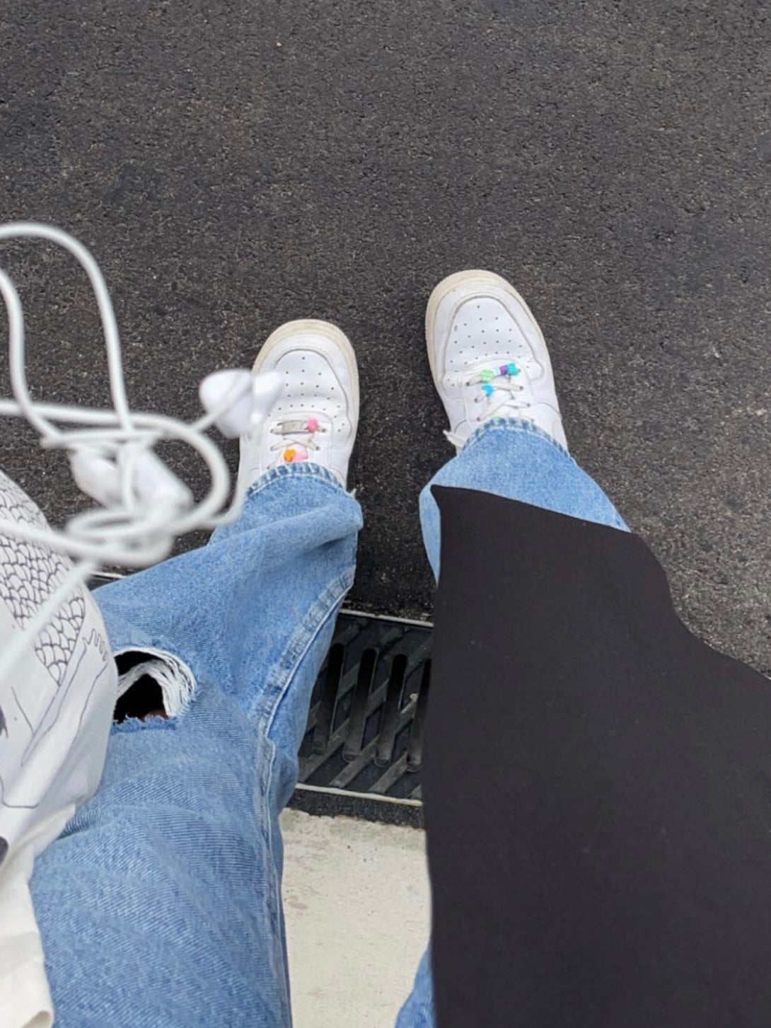 "my shoes r cuter than urs" shoe beads