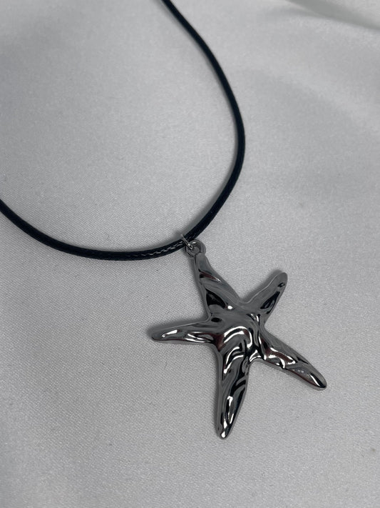 "starfish" necklace silver