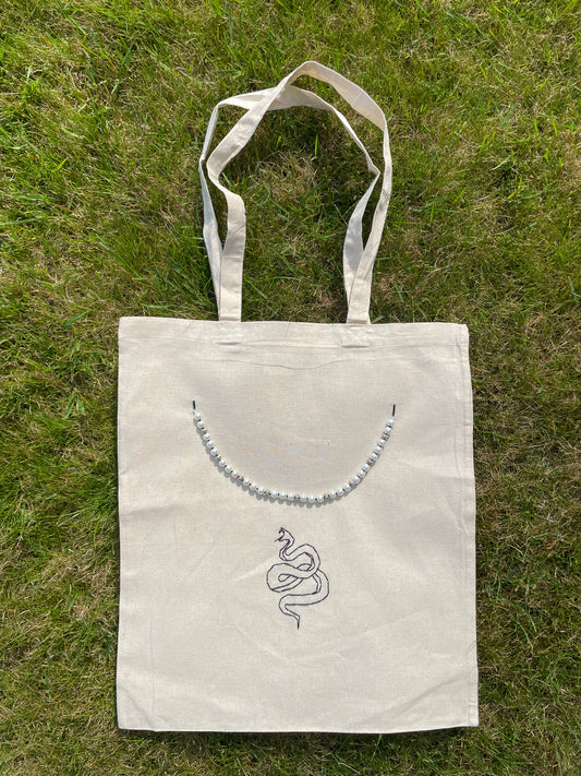 "snake" tote bag